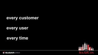 every customer
every user
every time
 