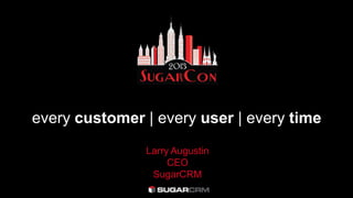every customer | every user | every time
Larry Augustin
CEO
SugarCRM
 