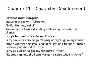 Larry LaSalle character development | PPTX