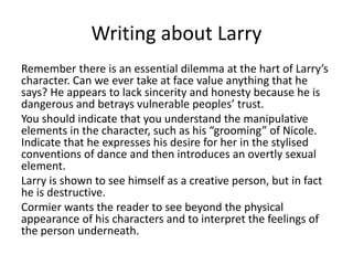 Larry LaSalle character development | PPTX