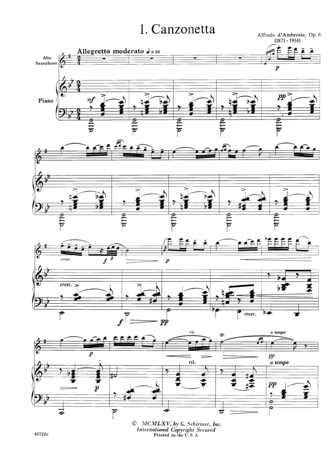 Larry teal solos for the alto saxophone player