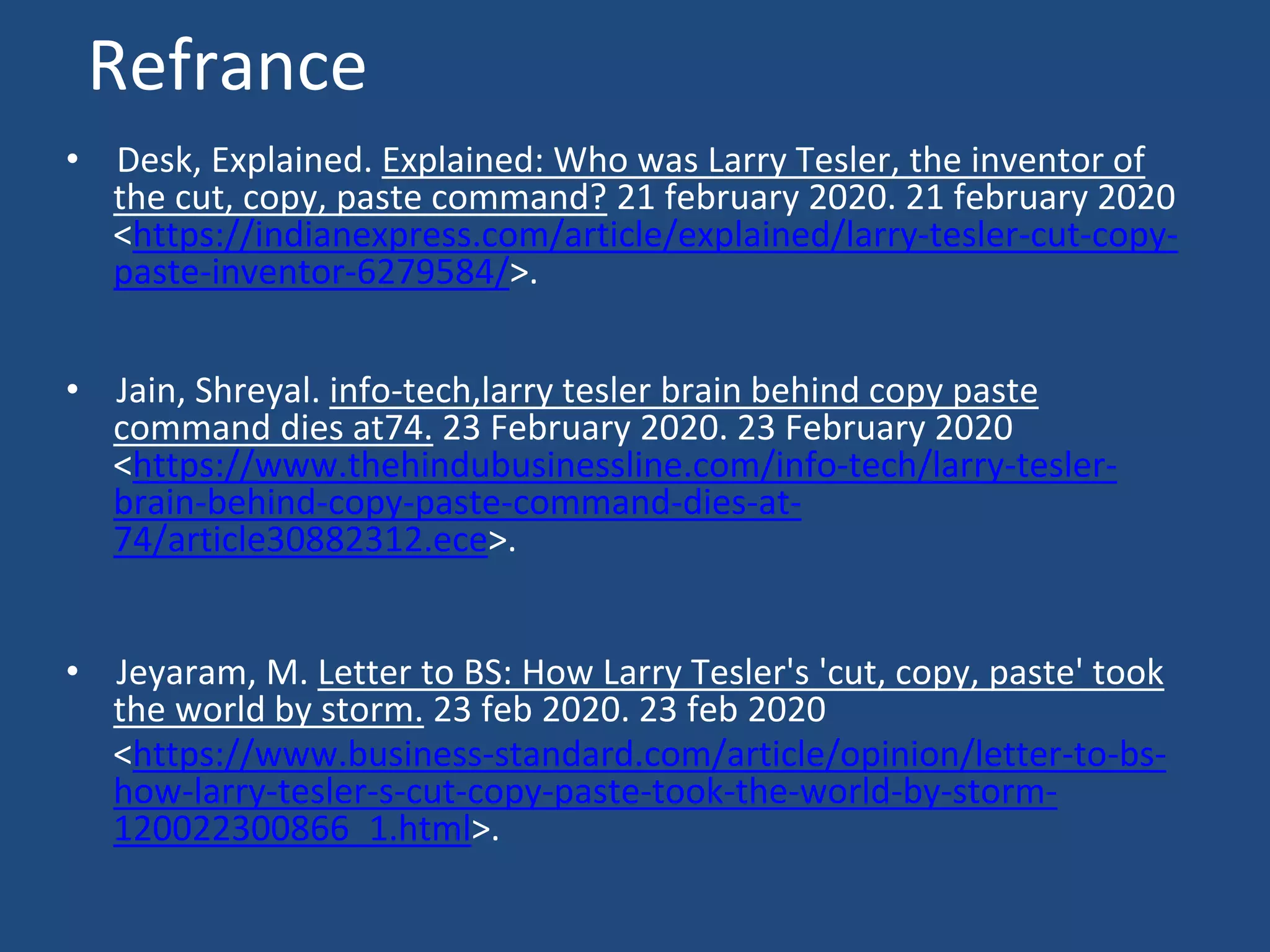 Larry tesler computer scientist, inventor of cut, copy and-paste. | PPT