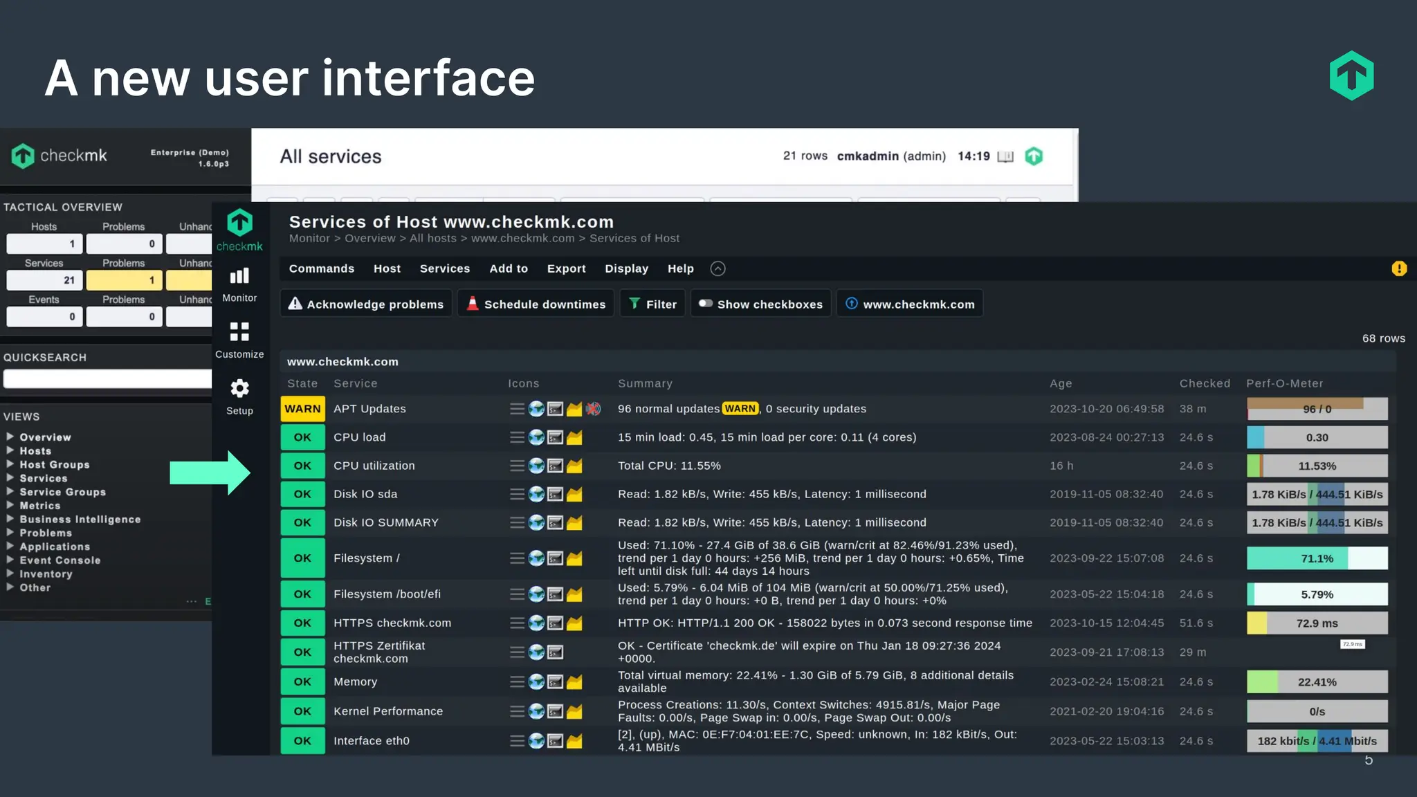A new user interface
5
 