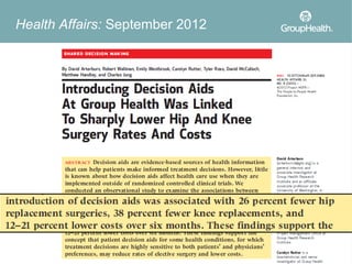 Health Affairs: September 2012
 