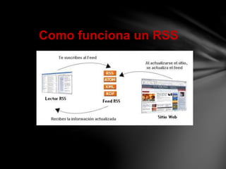 Como funciona un RSS
 