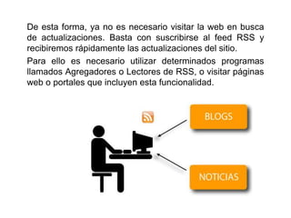 La herramienta web RSS