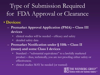 FDA Regulatory Considerations for the Biomedical Start-up | PDF