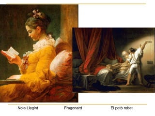 Noia Llegint Fragonard El petó robat 