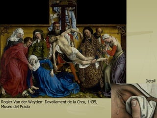 Rogier Van der Weyden: Davallament de la Creu, 1435,  Museo del Prado  Detall 