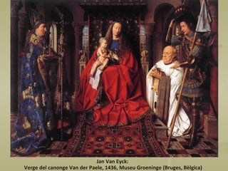 Jan Van Eyck:  Verge del canonge Van der Paele, 1436, Museu Groeninge (Bruges, Bèlgica) 