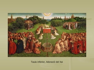 Taula inferior, Adoració del Xai 