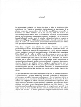 La réussite scolaire et les compétences... | PDF