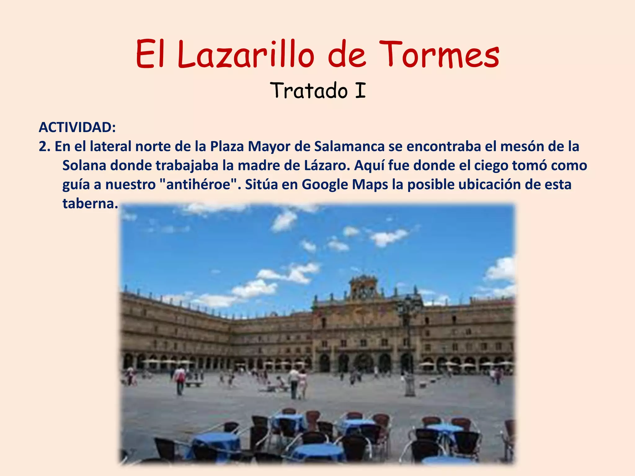 La ruta del Lazarillo de Tormes | PPTX
