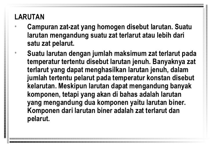 Larutan Dan Konsentrasi