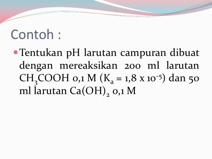 Larutan penyangga(buffer)