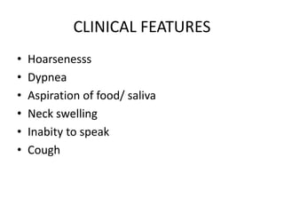 Laryngeal obstruction | PPTX