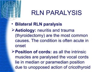 Laryngeal paralysis | PPT