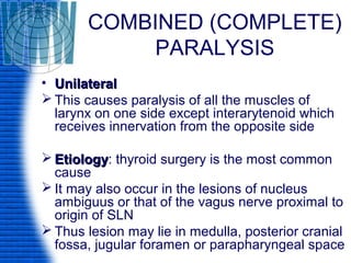 Laryngeal paralysis | PPT