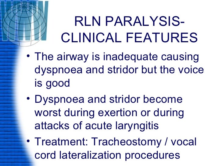 Laryngeal paralysis