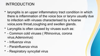 Comprehensive Overview of Laryngitis: Causes, Symptoms, and Treatments ...