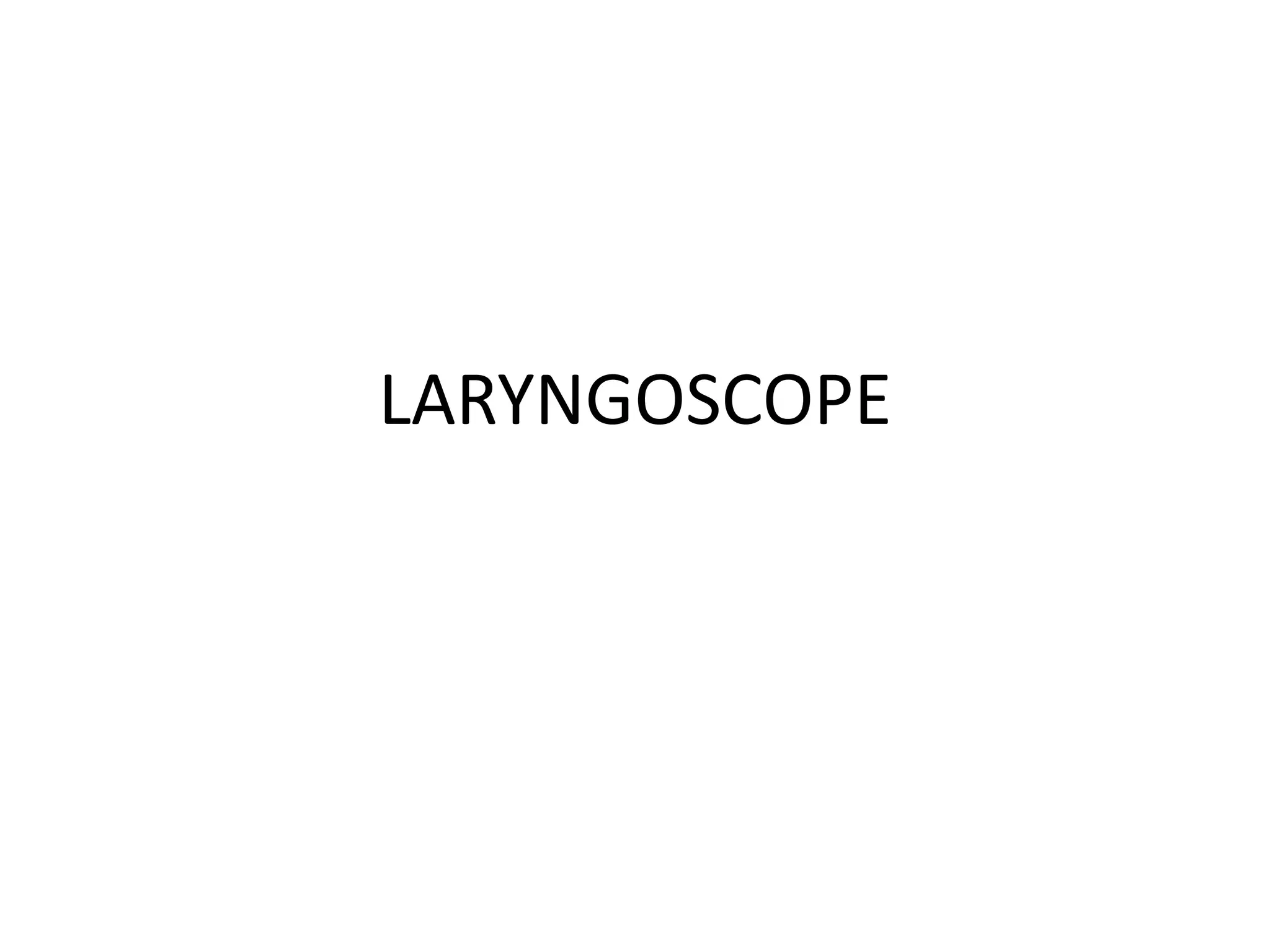 Laryngoscope PPT