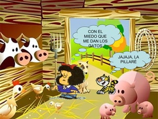 CON EL MIEDO QUE ME DAN LOS GATOS JAJAJA, LA PILLARÉ