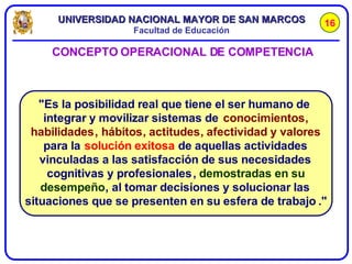 CONCEPTO OPERACIONAL DE COMPETENCIA 16 