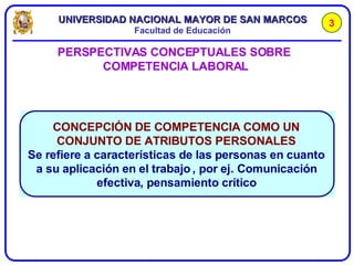 PERSPECTIVAS CONCEPTUALES SOBRE  COMPETENCIA LABORAL 3 
