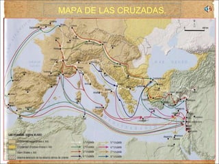 MAPA DE LAS CRUZADAS. 