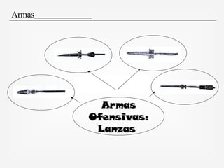 Armas Ofensivas: Lanzas  Armas   