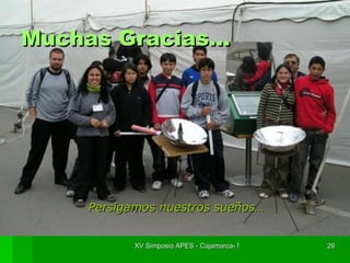 Muchas Gracias… Persigamos nuestros sueños… 