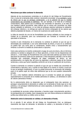 ENJ-400 Las Medidas Conservatorias