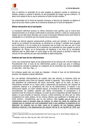 ENJ-400 Las Medidas Conservatorias