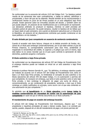 ENJ-400 Las Medidas Conservatorias