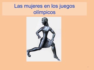 Las mujeres en los juegos olímpicos 