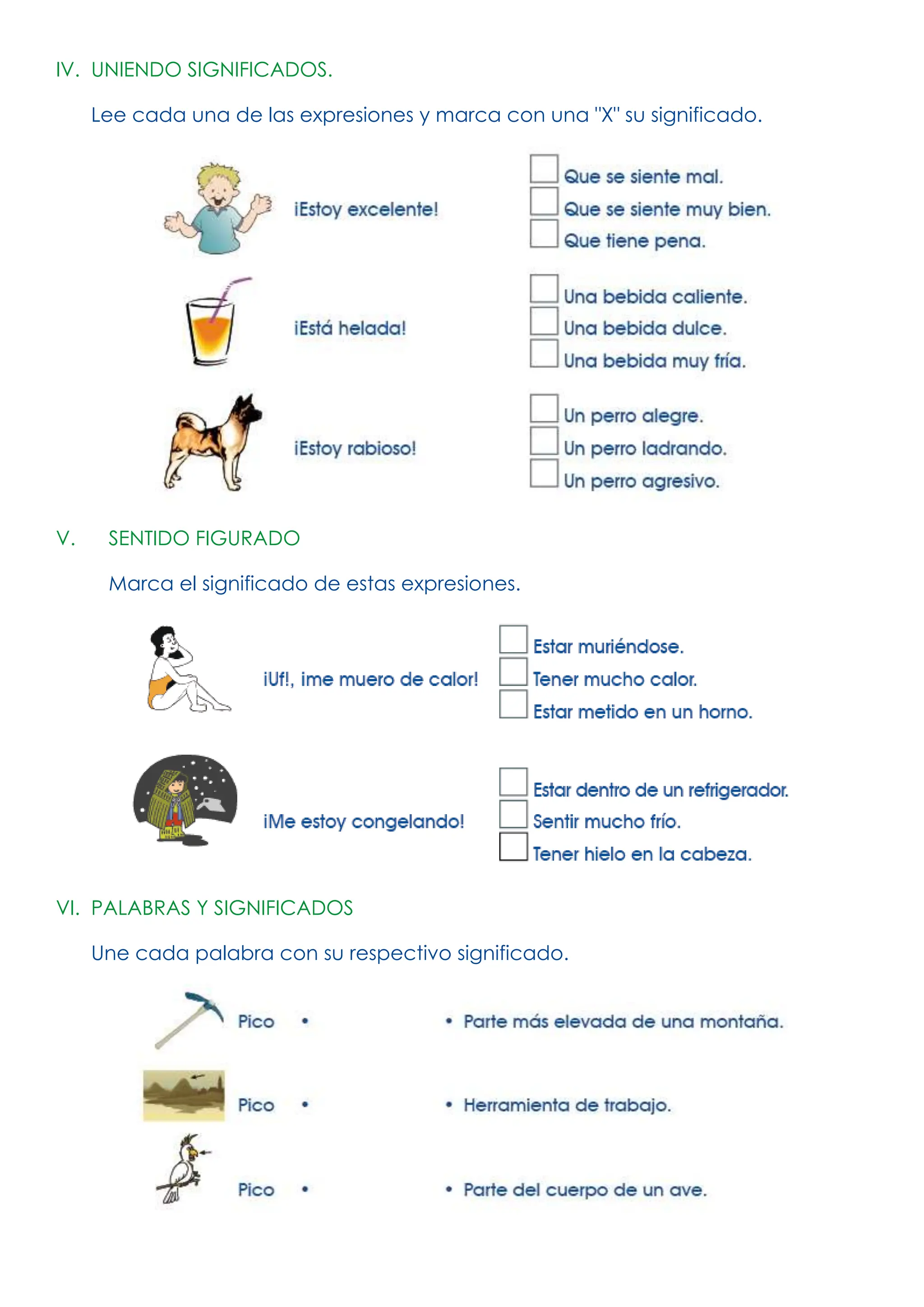 Las Palabras Y Su Significado Para Cuarto Grado De Primaria