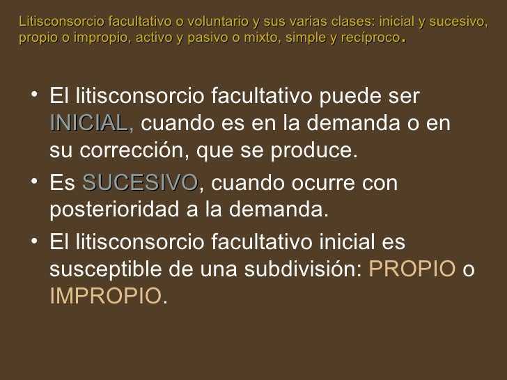 Litisconsorcio concepto Litisconsorcio concepto