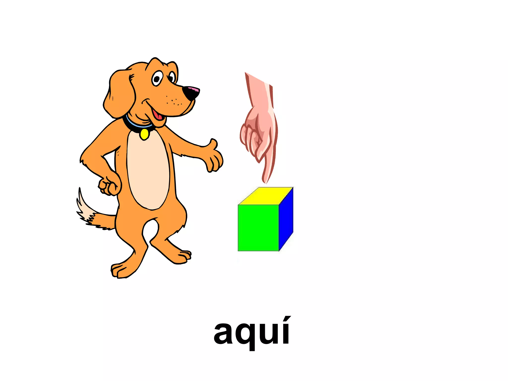 aquí