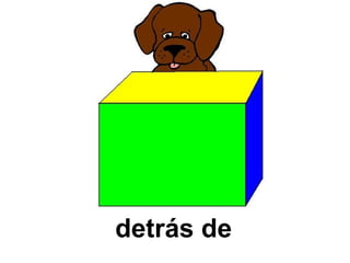 detrás de 