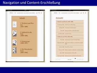 Navigation und Content-Erschließung

 