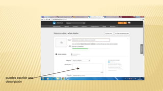 puedes escribir una
descripción
 