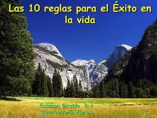 Las 10 reglas para el Éxito en la vida Esteban Giraldo  8-1 Juan Antonio Flores 