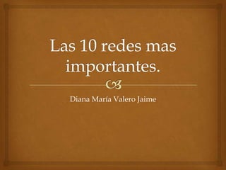 Diana María Valero Jaime
 