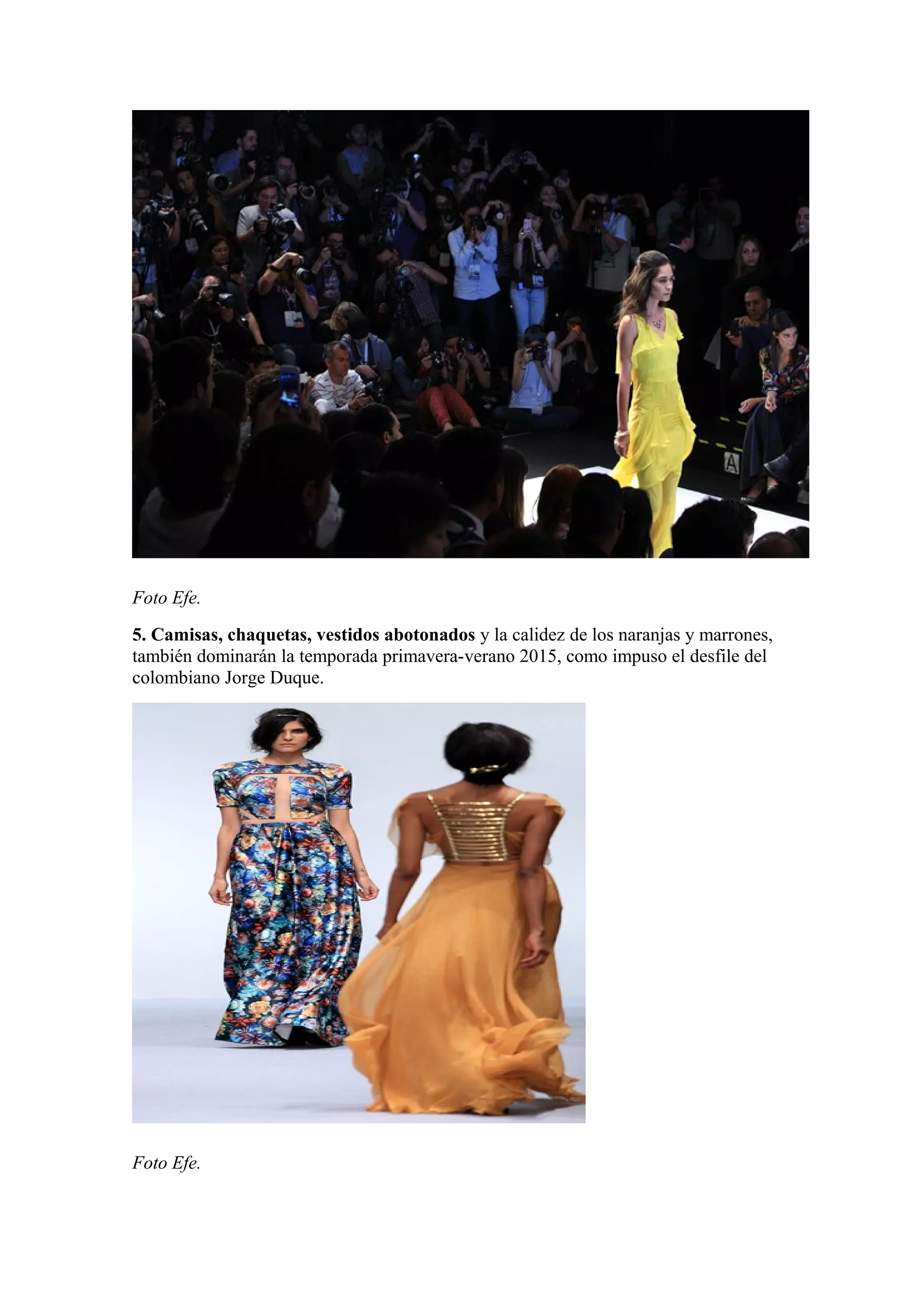 Moda Leta 2015 Las 10 tendencias de moda de 2015 | ODT