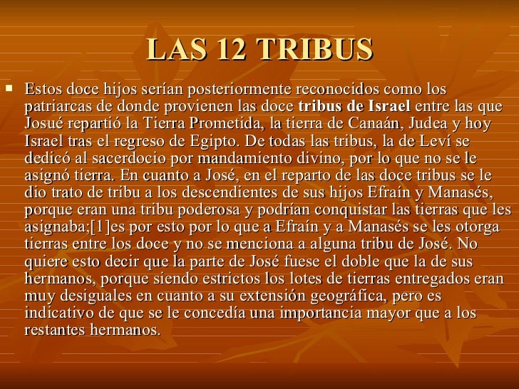 Las12 tribus de israel Las12 tribus de israel