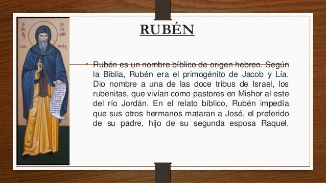 Resultado de imagen de ruben significado