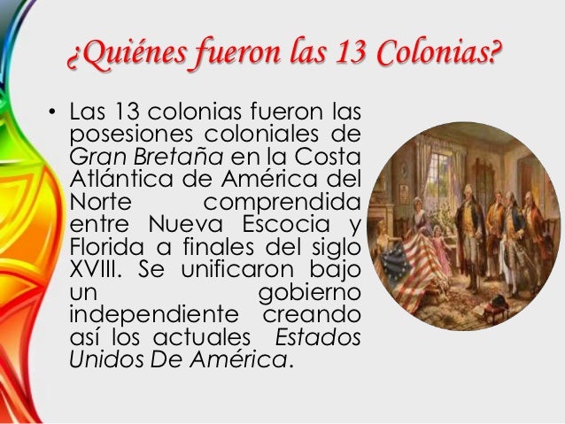 Las 13 Colonias de Estados Unidos