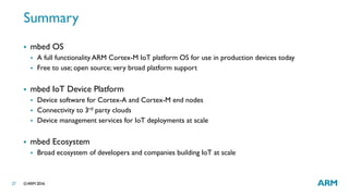 Mbed Os LAS16-112: mbed OS Technical Overview | PDF