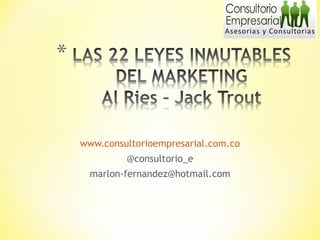 www.consultorioempresarial.com.co @consultorio_e [email_address] 