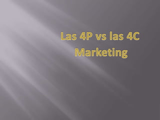 Las 4P vs las 4C Marketing 